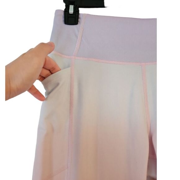 Victoria’s Secret High Rise Pastel Rainbow Side Pockets Yoga Pants Leggings Sz 8 - Picture 5 of 9